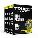 TRUELY Protein Cereal – Fruity Flavor | 18 g Protein, 4 g Sugar | 4 × 7.05 oz