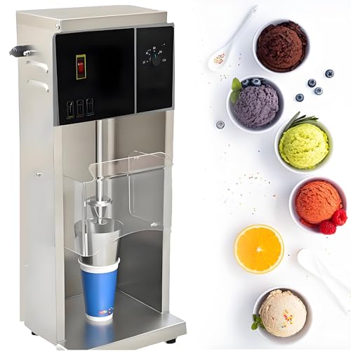 Máquina para Hacer Helados, Batidora De Yogur Helado, Refrigerador para Preparar Batidos, Equipo Comercial De Acero Inoxidable, Máquina para Hacer Helados