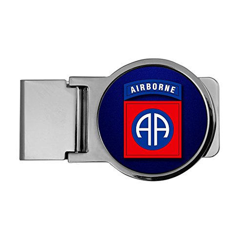 ExpressItBest Premium Money Clip - US Army 82nd Airborne Division, Shldr Sleeve