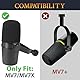 SOULWIT 2 Stück Mikrofon Pop Filter für Shure MV7/MV7X, Schutz Mikrofon Schaum Abdecken Windschutz
