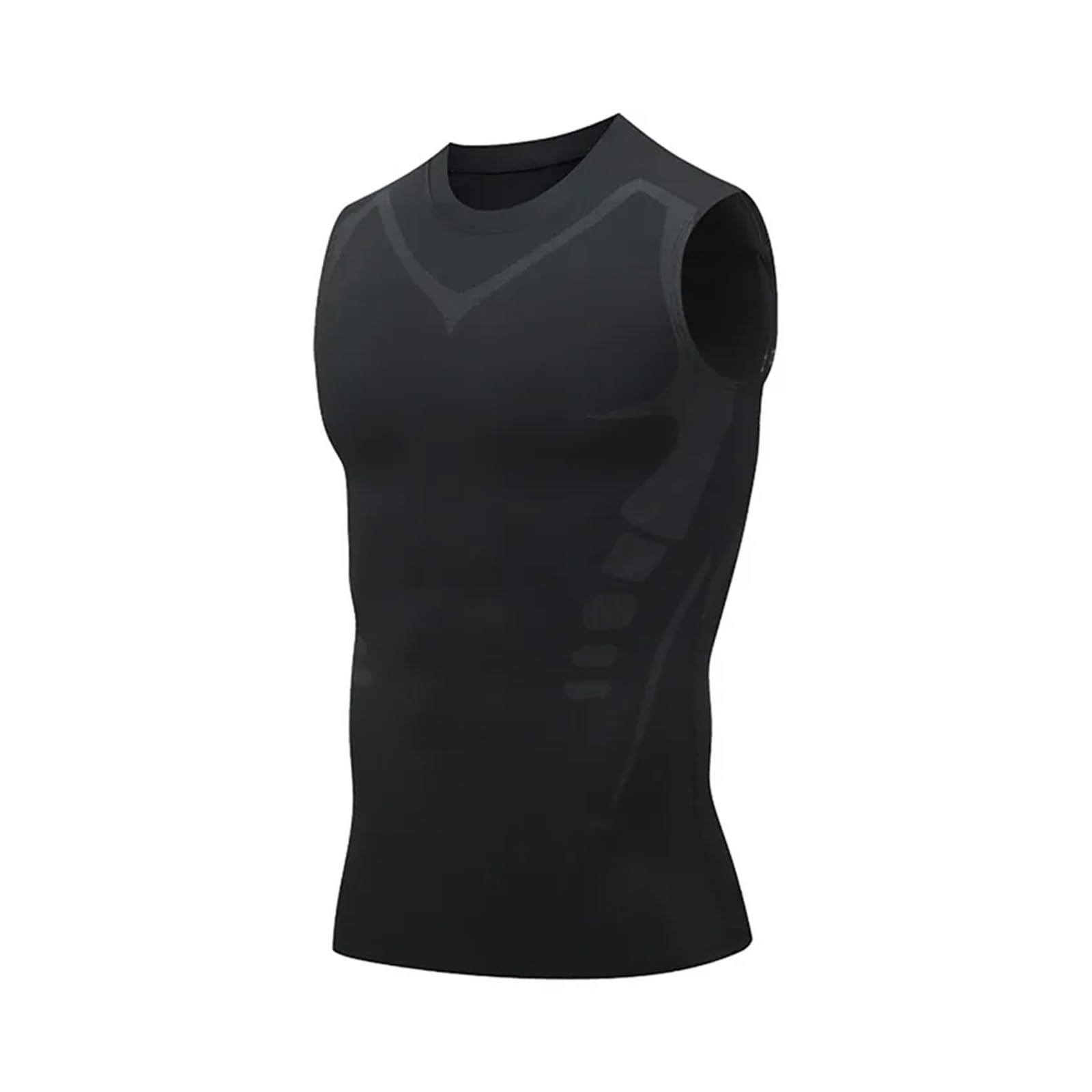 Camiseta CompresióN Hombre 2 uds chaleco moldeador for hombres, chaleco adelgazante, camisas de compresión moldeadoras de cuerpo, camiseta sin mangas, camisetas de Fitness sin mangas con Control de ba