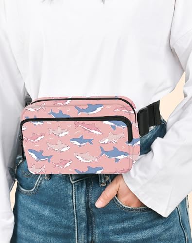Image of Shark Fanny Pack for Women Belt Bag Fashion Everywhere Waist Pouch Lightweight Crossbody Bags with Adjustable Strap