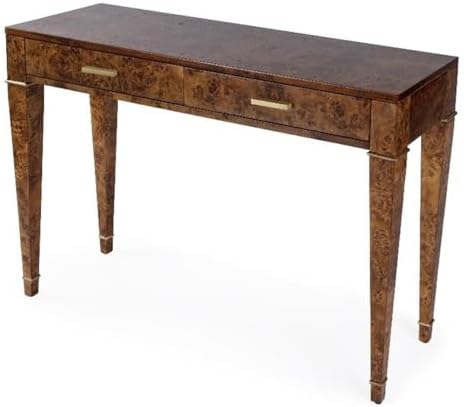 Butler Specialty Company Kai 2 Drawer 45" Burl Wood Console Table - Medium Brown