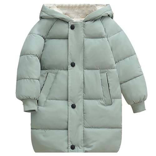Kids Girls' Winter Long Coat Winter Snow Outerwear Warm Padded Parka Hoodie Insulated Winter Ski Jacket for Girls