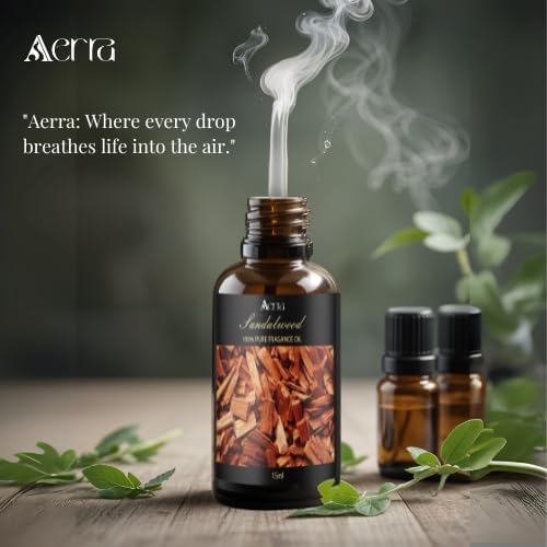 Image of Aerra Sandalwood Fragrance Oil 15ml | Long-Lasting | Soaps & Diffuser |
