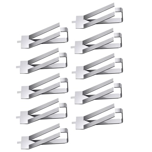 ELAYARD 10Pcs Stainless Steel Glass Bed Fixing Clamps for 3D