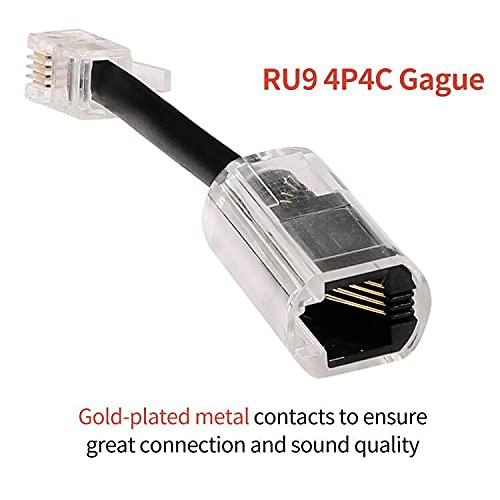 Telephone Cord Detangler, 360 Degree Rotating Landline Cable Detangler Swivel Cord Untangler Telephone Accessory (6Pack Detangler)
