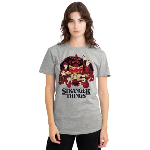 T-shirt Stranger Things Board Game femme t-shirt série TV gris