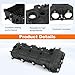Engine Valve Cover with Gasket Left and Right Side 5184068AN Replacement for Jeep Grand Cherokee Replacement for Dodge Avenger Challenger Charger Cylinder Head Cover Replaces 5184069AF Black