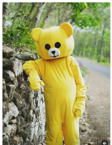 Generic Yellowteddy Bear Mascot Costume - Image 3