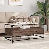 Polyvalence d'utilisation et dimensions idéales : Avec ses dimensions de 98.5 x 50 x 45 cm, cette table d'appoint est parfaite comme table basse de salon principale ou comme table d'accompagnement à côté de votre canapé. Son design s'adapte également aux petits espaces.