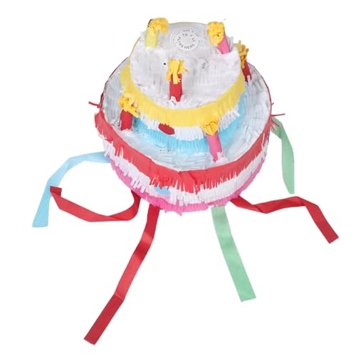 BESPORTBLE Birthday Cake Large Colorful Design for Candy and Confetti Fun Interactive Game for Birthday Parties and Celebrations Ample Storage for Treats