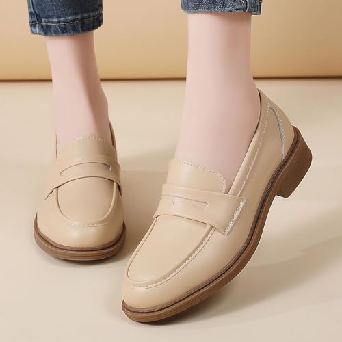 Image of Loafers for Women Black Penny Loafer Business Casual Shoes Women's Loafers & Slip-Ons Ladies Flats Comfortable Dressy