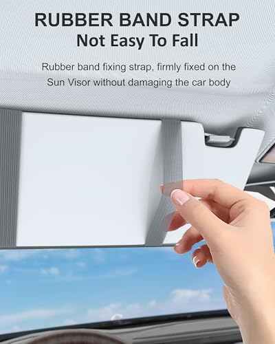 Image of FEDUS Pack of 2 Premium Car Sun Visor Organizer and Storage Car Document Holder, Sunglasses Holder for Car, Car All New Accessories Multipocket Pouch Auto Interior Accessories for Truck, SUV,Van