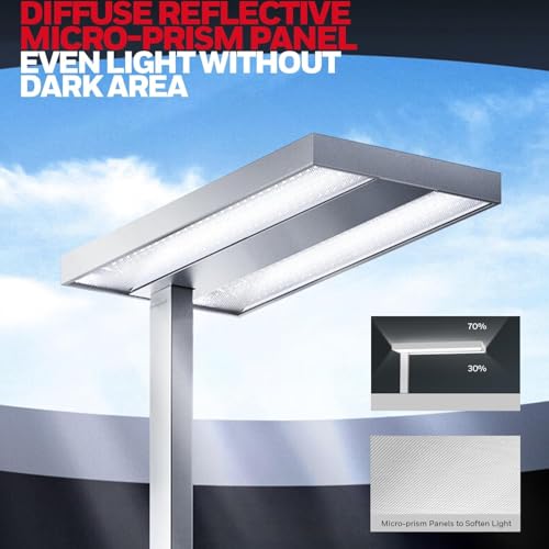 Image of Honeywell 155W LED Floor Lamp - 02E MAX Sunturalux Eye-Care Tall Standing Light, 16000LM 4000K Natural Daylight Reading Lamp for Home Office Bedroom