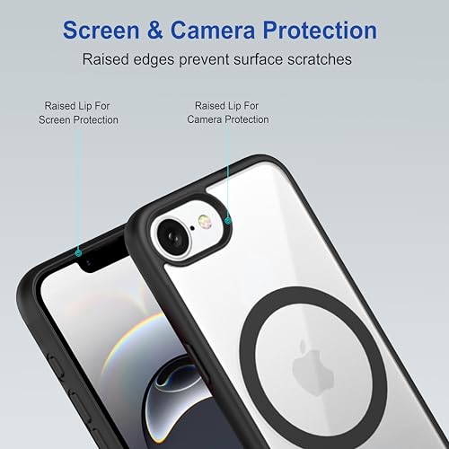 Image of Zapcase Back Case Cover for iPhone 17e | Compatible for iPhone 17e Back Cover | Scratch-Resistant Back Cover | Black