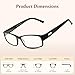 TruVision Readers Reading Glasses - 9504H - 3 Pack - Black - 1.50
