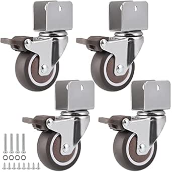 Skelang 2.5" V Groove Caster, Sliding Gate Wheel, Rigid Caster For Rolling Gate And Fence Sawmill Pack Of 4 C80 - View #6