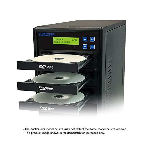 PlexCopier 24X 1 to 2 CD DVD M-Disc Supported Duplicator Copier Tower with Free Copy Protection