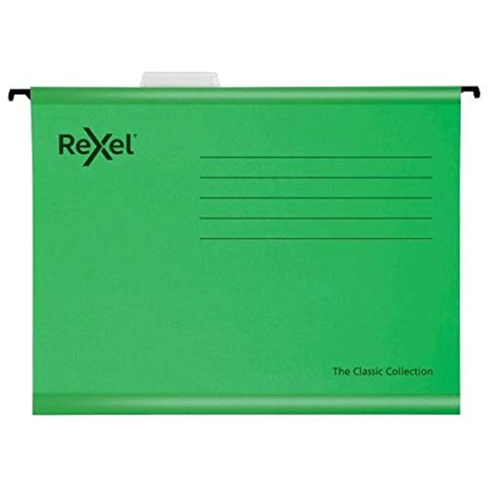 Classic Foolscap Reinforced Suspension Files for Filing Cabinets, 15 mm V bas...