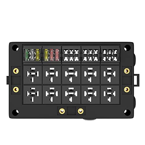 Boîte de relais voiture 10 voies pour résoudre les pannes de fusible et courts-circuits