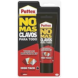 Fregadero Loza Ikea Pattex No Más Clavos Para Todo HighTack, adhesivo de montaje resistente a temperaturas extremas, pegamento fuerte en superficies húmedas, adhesivo blanco, 1 tubo x 142 g