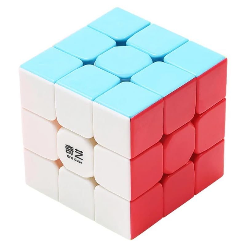 Image of HAWKISTER Qiyi Qimeng Plus 3X3X3 Cube (9 CM Big Size) Stickerless Magic Puzzle Cube, 6+ Years