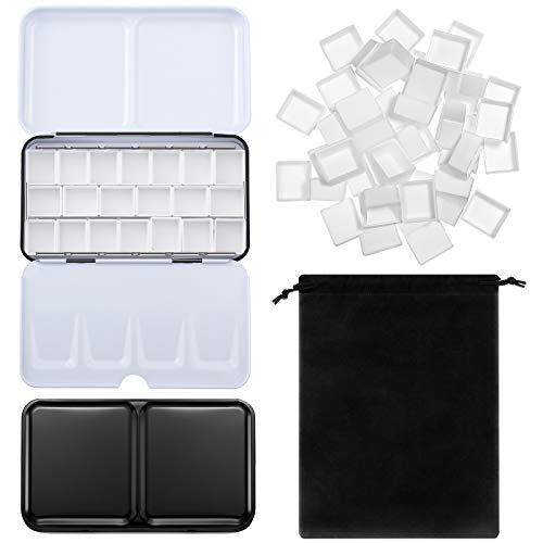 Zonon 51 Pcs Watercolor Paint Palette and Half Pans Set