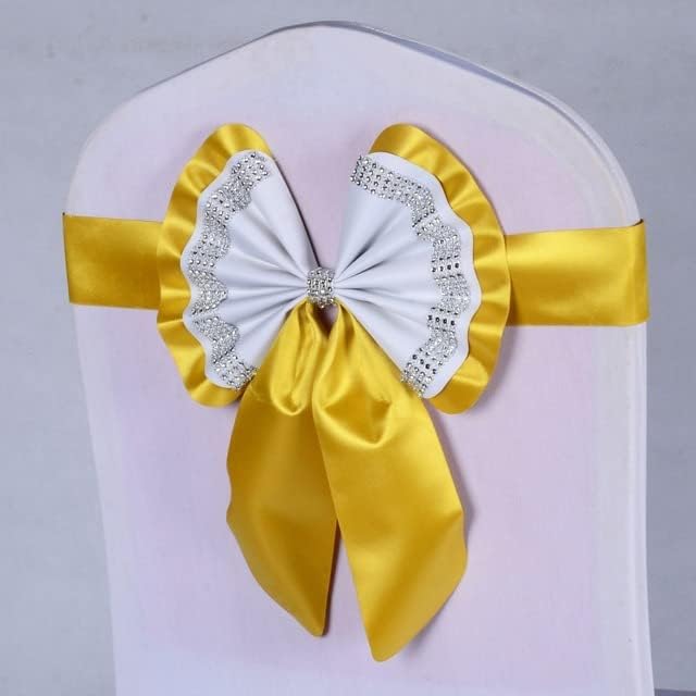 ストレッチ スパンデックス チェア サッシュ パッチワーク リボン リボン ラインストーン ホテル ウェディング パーティー 椅子