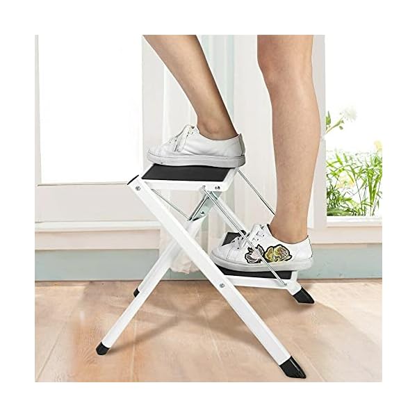Kosoree Portable 2 Step Ladder Folding Non Slip Safety Stool Heavy Duty Industrial Home - Image 4