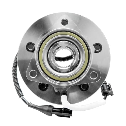 Image of Detroit Axle - 4WD Front Wheel Bearing Hubs for 2000-2002 Ford Expedition Lincoln Navigator, 2 Wheel Bearing & Hubs Assembly Set 2001 Replacement
