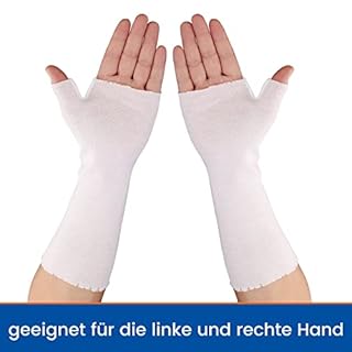 Willcom Bande de poignet et de pouce en stockinette, 10 paires de chaussettes de bras confortables, protection linéaire pour la peau, tubes enroulés souples pour une utilisation de pré-couverture