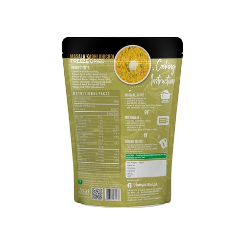 Image of FzyEzy Freeze-Dried Masala Kadhi Khichdi | Ready-to-Eat Instant Meal | Authentic Indian Comfort Food | Gluten-Free, Preservative-Free, Healthy & Tasty | 48g