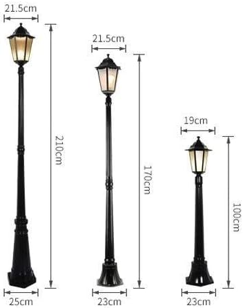 GUOCC Creative Outdoor Post Lights European Garden Light Waterproof Single Head Community Garden Pole Lantern Landscape Light Waterproof Aluminum Glass E27 Stigma Floor Lamp Lights Fixture photo 3