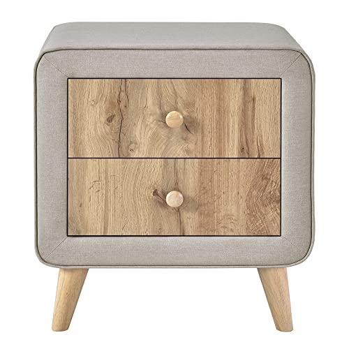 Deinppa 4-Pieces Modern Bedroom Set, Wooden Bedroom Furniture Sets With Full Size Upholstered Platform Bed,2 Nightstands And 1 Storage Bench For Kids Teens Adults Bedroom #TOP3