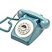 IRISVO Rotary Design Retro Landline Phone for Home,Old Fashioned Corded Telephone with Classic Metal Bell Push Button Technology