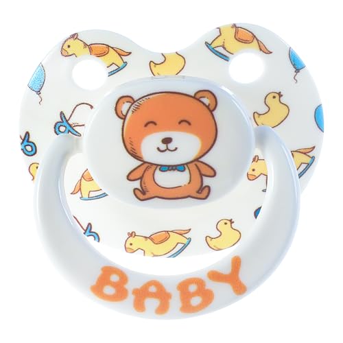 Adult Pacifier Age Regression Stuff: Cute Big Size Silicone Binky for Adults - Large Shield Pici for Sleep