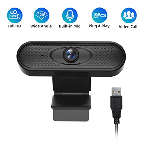 Webcam with Microphone,Full HD 1080P USB Camera Streaming Web Camera for PC Desktop