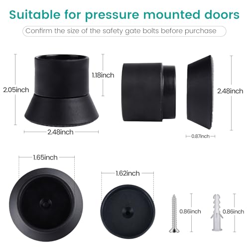 Rallonges de protection murale Mumeasy pour barrière de bébé montée à pression - 2