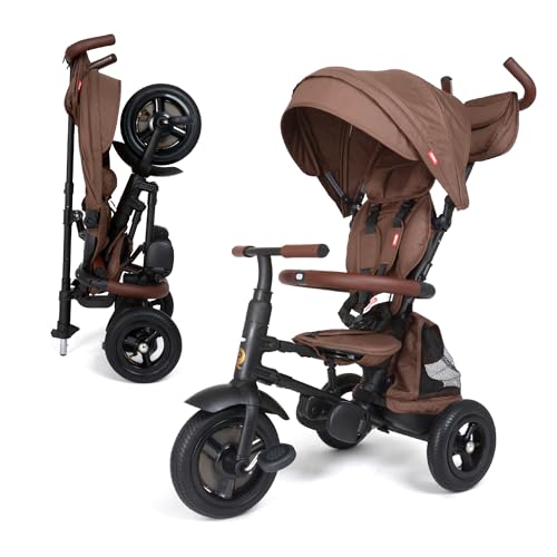 Image of Rito Premium Folding Stroller & Toddler Bike with Air Tires, Sierra Brown