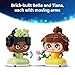 LEGO Disney Princess Mini Belle & Tiana with Castle Building Toy - Princess Toy Figures & Playset for Girls & Boys, Ages 5+ - Disney Gifts for Kids - 43291