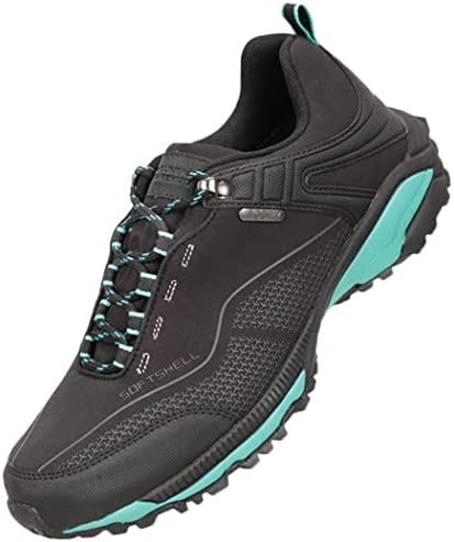 Mountain Warehouse Collie Womens Waterproof Hiking Shoes Walking Sneakers Black Womens Shoe Size 6 US