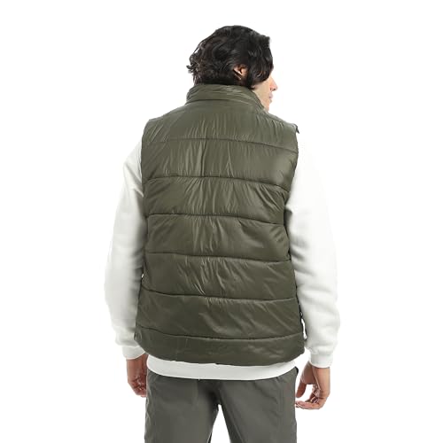 سترة بومبر أساسية بقبة عالية للرجال من اندورا، لون زيتي داكن، مقاس 2 اكس لارج (2XL)