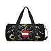 Austrian Coat of Arms Flag Travel Duffel Bag Shoes Compartment Foldable Lightweight Yoga Gym Sports Bag