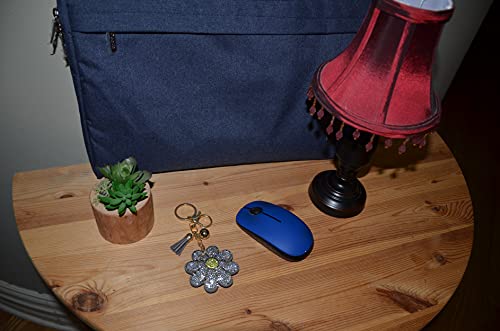 Popfizzy Flower Keychain For Women And Girls, Rhinestone Floral Purse Charm, Bling Backpack Keyring, Key Fob, Bag Charm #TOP3