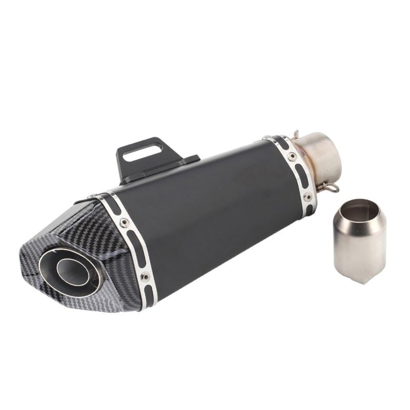 Silencieux d'échappement en acier inoxydable de haute précision avec entrée 51mm pour moto sport