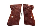 New! Grips Compatible with PPK/S, PP, New PPK/S .22 LR Praduak Wood, Checker Pattern Engraved, Thai Handmade