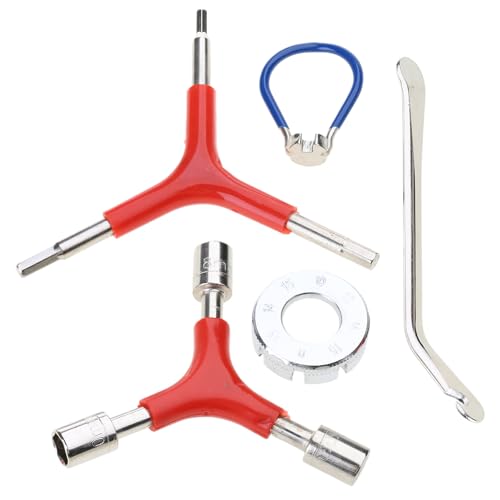 COOLHOOD Spokes Wrench Bicycles Steel Spokes Tensioner Bicycles Set Bicycles Tool Nipple Tensioner Spokes Nipple Tensioner For Bicycles