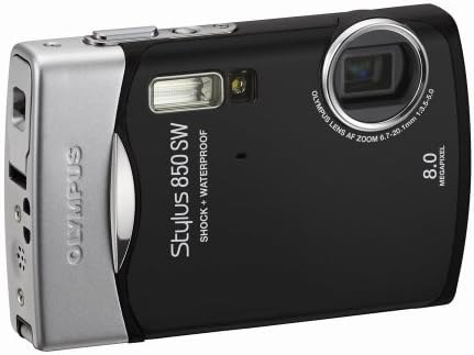 Olympus Stylus 850SW 8MP Digital Camera with 3x Optical Zoom (Black)