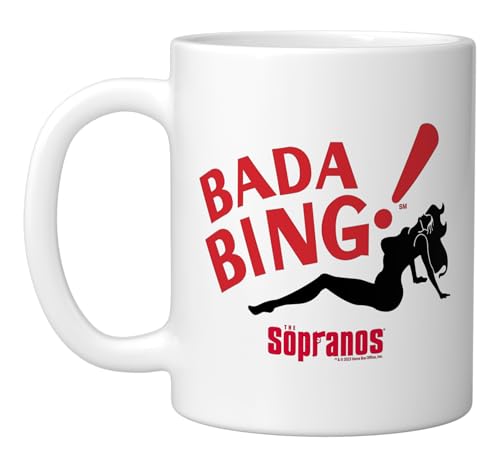 Taza de cerámica The Sopranos Bada Bing! 11 onzas miniatura 1